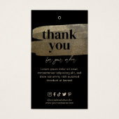 サンキュービジネスフェイク金ゴールドブラシつるラベル (正面)