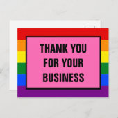 サンキュービジネスLGBT顧客レインボープライド ポストカード (正面/裏面)