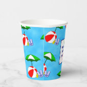 サンキュービーチボールプール傘パーティー 紙コップ (右)