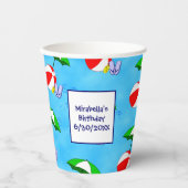 サンキュービーチボールプール傘パーティー 紙コップ (正面)