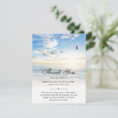 サンキュービーチ海葬儀フォト悔やみや弔慰悲しみ サンキューカード (スタンド正面)