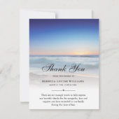 サンキュービーチ海葬儀フォト悔やみや弔慰悲しみ サンキューカード (正面)