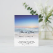 サンキュービーチ海葬儀フォト悔やみや弔慰悲しみ サンキューカード (スタンド正面)