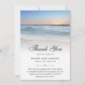 サンキュービーチ葬儀フォト悔やみや弔慰悲しみ サンキューカード (正面)