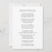 サンキュービーチ葬儀フォト悔やみや弔慰悲しみ サンキューカード (裏面)