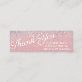 サンキューピフェイクンクとパープルスパークリーグリッター スキニー名刺