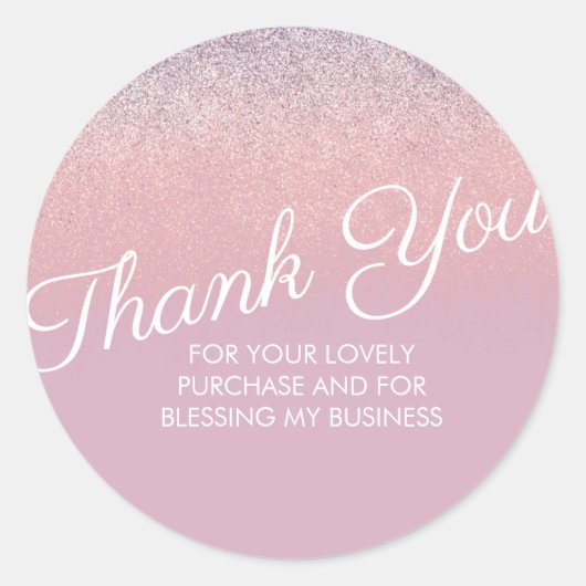 サンキューピフェイクンクとパープルスパークリーグリッター ラウンドシール (正面)