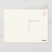 サンキューピンクさくらんぼフローラ ポストカード (裏面)