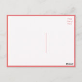 サンキューピンクさくらんぼブロッサムフローラ葉書 ポストカード (裏面)