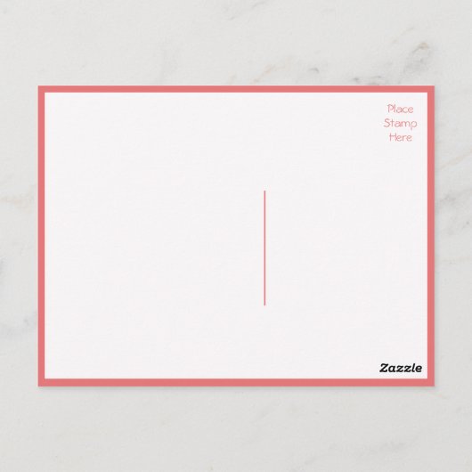 サンキューピンクさくらんぼブロッサムフローラ葉書 ポストカード (裏面)