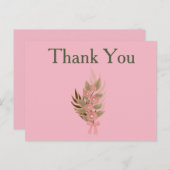サンキューピンクとグリーンフローラ ポストカード (正面/裏面)
