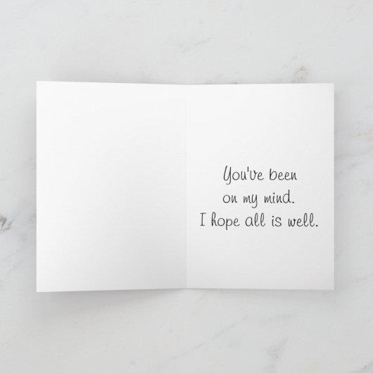 サンキューピンクの睡蓮の反射の写真 カード (内部)