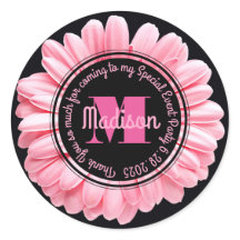 サンキューピンクガーベラ自分のメッセージを追加デイジー