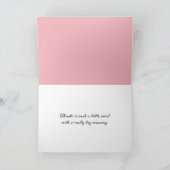 サンキューピンクデイジー サンキューカード (内部)