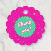 サンキューピンクドール誕生日パーティー フェイバータグ (裏面)