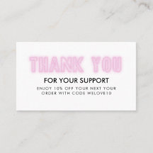 サンキューピンクネオンインスタグラム割引