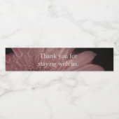 サンキューピンクフローラバケーションレンタルハウスゲスト ペットボトルラベル (シングルラベル)