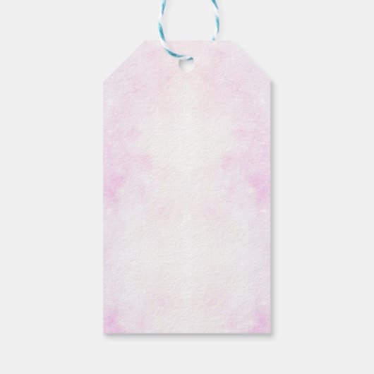 サンキューピンクフローラプリンセスドレス ギフトタグ (裏面)