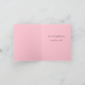 サンキューピンクフローラ水彩 サンキューカード (内部)