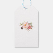 サンキューピンクフローラ結婚式の引き出物ラベル ギフトタグ (裏面)