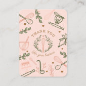 サンキューピンクベーキング&料理用具ベーカリー エンクロージャーカード (裏面)