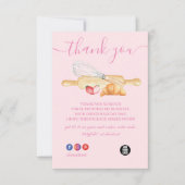 サンキューピンクベーキング&料理用具ベーカリー サンキューカード (正面)