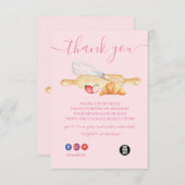 サンキューピンクベーキング&料理用具ベーカリー サンキューカード (正面/裏面)