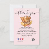 サンキューピンクベーキング&料理用具ベーカリー サンキューカード (正面)