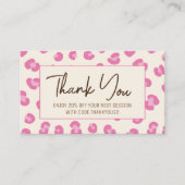 サンキューピンク割引カード 名刺 (正面)