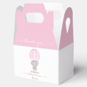 サンキューピンク象のベビーガールシャワー フェイバーボックス (オープン)