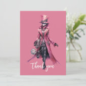 サンキューファッションスチームパンクスケルトン幽霊 サンキューカード (スタンド正面)