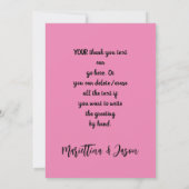 サンキューファッションスチームパンクスケルトン幽霊 サンキューカード (裏面)