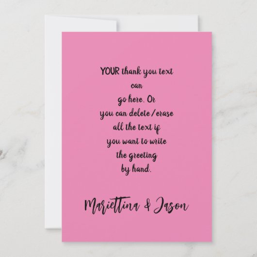 サンキューファッションスチームパンクスケルトン幽霊 サンキューカード (裏面)