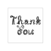 サンキューファブリックフォントウッドアートスタンプ ラバースタンプ (インプリント)