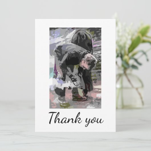 サンキューファリアーホースホフトリマー裸足 サンキューカード (スタンド正面)