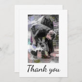 サンキューファリアーホースホフトリマー裸足 サンキューカード (正面/裏面)