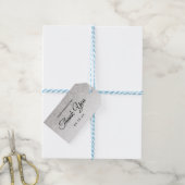 サンキューファンドレ企業のイザーシルバーグリッター ギフトタグ (より糸つき)