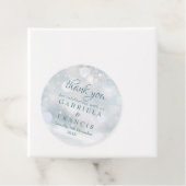 サンキューファースト冬の雪片結婚式の引き出物Ta フェイバータグ (インサイチュ)