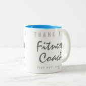 サンキューフィットネスコーチ ツートーンマグカップ (正面右)