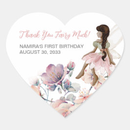 サンキューフェアリー多くのガーデンパーティー誕生日の好意 ハートシール