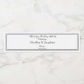 サンキューフェイバーエレガントマン結婚式の引き出物 ペットボトルラベル (シングルラベル)