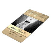 サンキューフォトカードインディアンダマスク金ゴールド マグネット (左側)