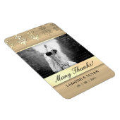 サンキューフォトカードインディアンダマスク金ゴールド マグネット (右側)