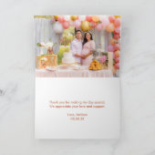 サンキューフォトカードボホハートテラコッタ サンキューカード (内部)