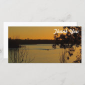 サンキューフォトカード – Lake Monduran sunset サンキューカード (正面/裏面)