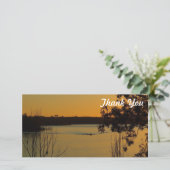 サンキューフォトカード – Lake Monduran sunset サンキューカード (スタンド正面)