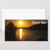 サンキューフォトカード – Lake Monduran sunset サンキューカード (正面/裏面)
