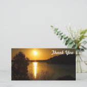 サンキューフォトカード – Lake Monduran sunset サンキューカード (スタンド正面)