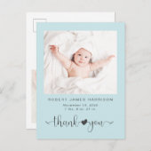 サンキューフォトシーブルー誕生 案内ポストカード (正面/裏面)