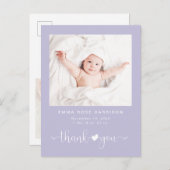 サンキューフォトパープルガール誕生 案内ポストカード (正面/裏面)